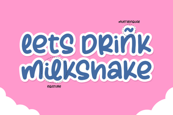Milkshake Creps Font Poster 12