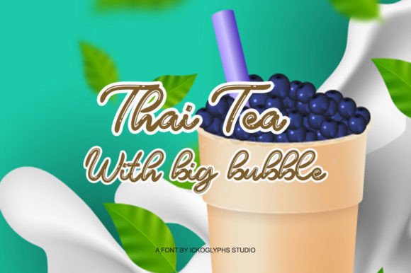 Milky Font Poster 2