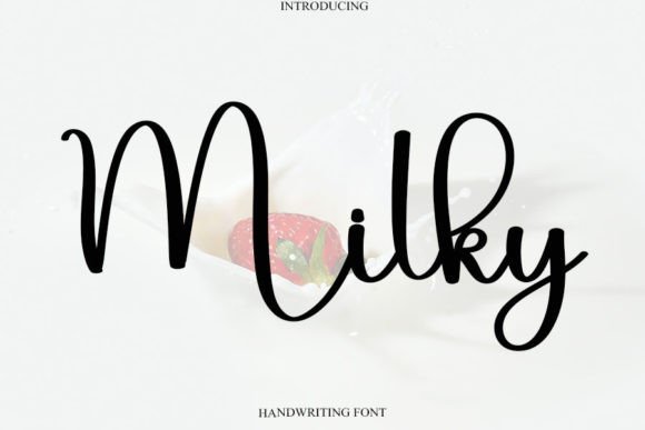 Milky Font Poster 1