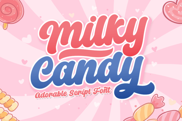 Milky Candy Font Poster 1