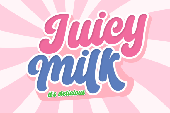 Milky Candy Font Poster 4