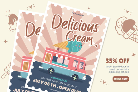 Milky Cream Font Poster 2
