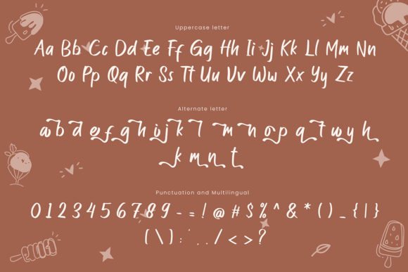 Milky Cream Font Poster 3