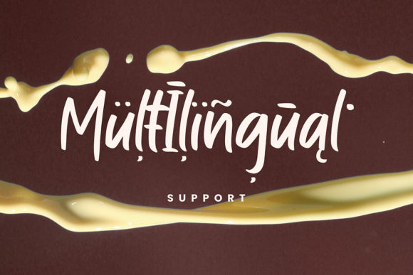 Milky Cream Font Poster 7