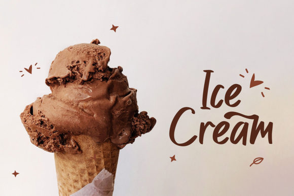 Milky Cream Font Poster 9
