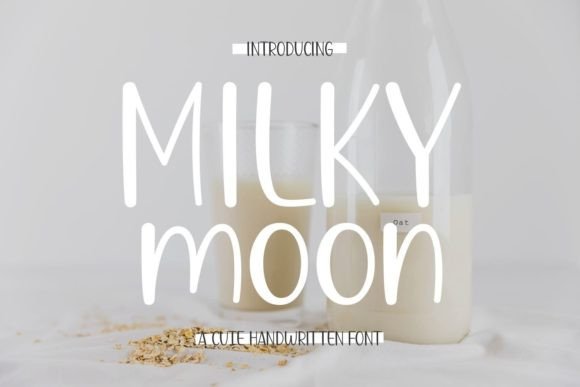 Milky Moon Font Poster 1