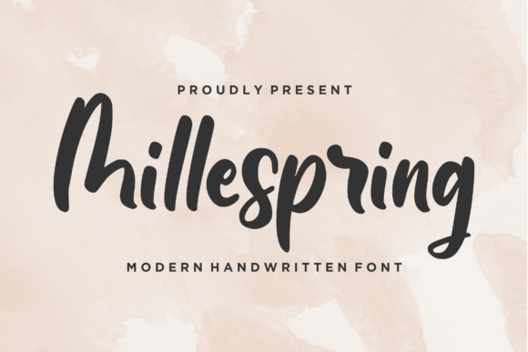 Millespring Font Poster 1