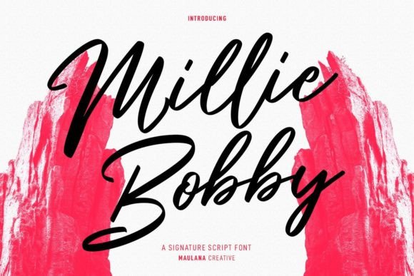 Millie Bobby Font Poster 1