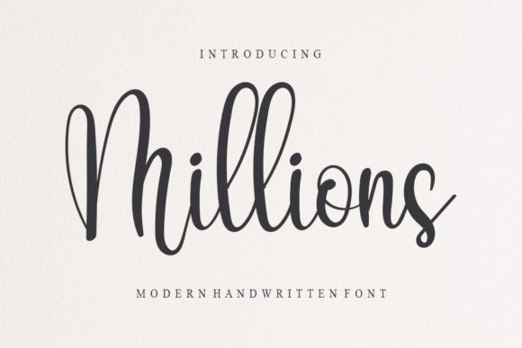 Millions Font Poster 1