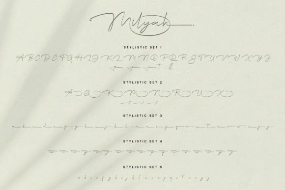 Milyah Font Poster 7