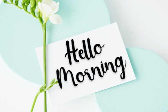 Mimosa Font Poster 2