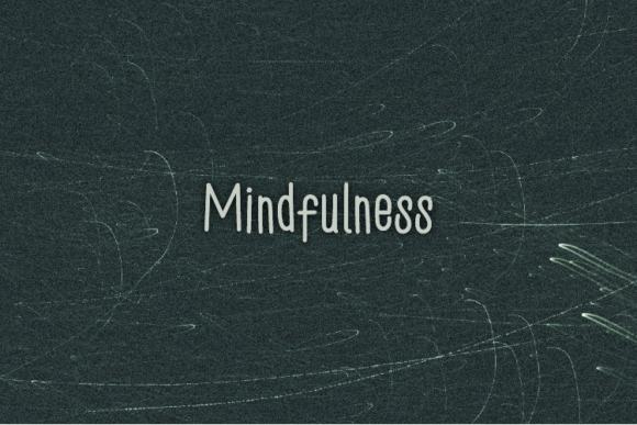 Mindfulness Font Poster 1