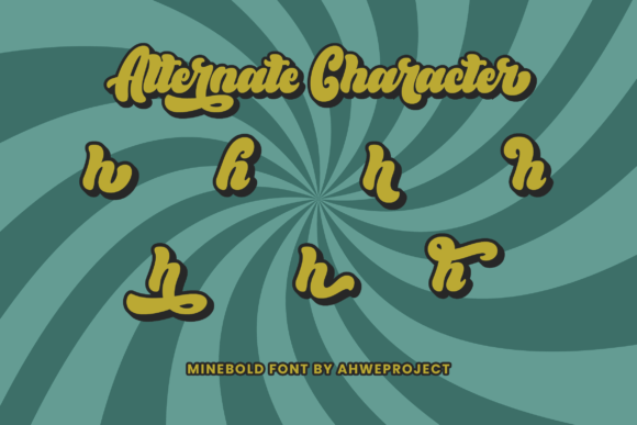Minebold Font Poster 6