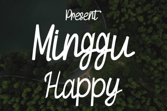 Minggu Happy Font Poster 1