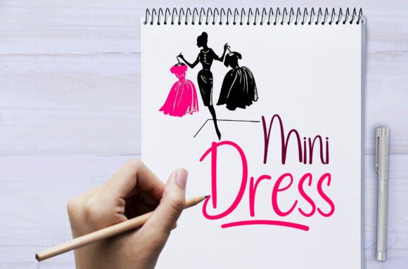 Mini Dress Font Poster 1