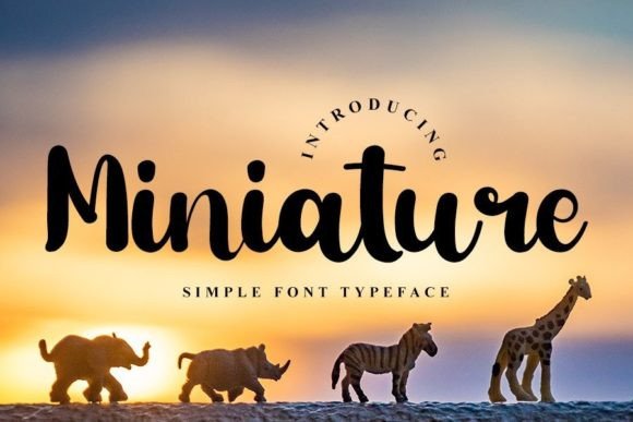 Miniature Font Poster 1