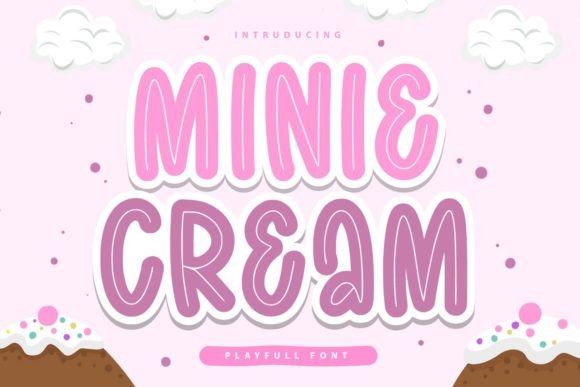Minie Cream Font Poster 1