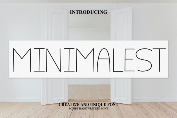 Minimalest Font Poster 1