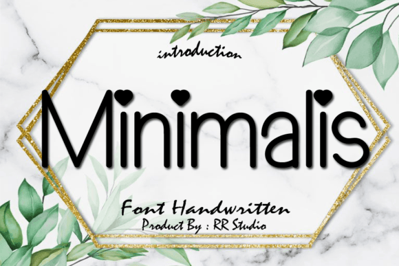 Minimalis Font Poster 1