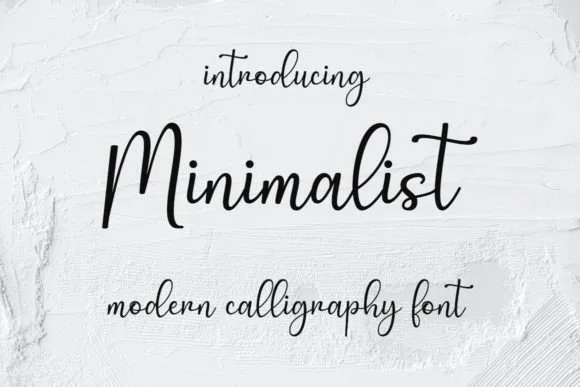 Minimalist Font Minimalist Font Poster 1