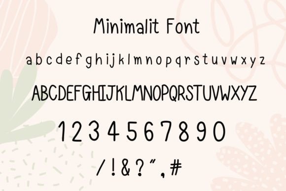 Minimalist Font Poster 2