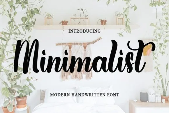 Minimalist Font Poster 1