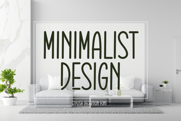 Minimalist Design Font Poster 1