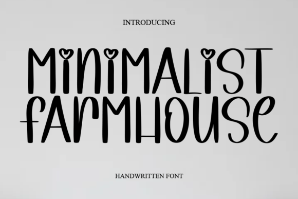 Minimalist Farmhouse Font Poster 1