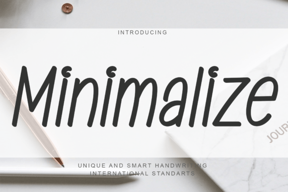 Minimalize Font Poster 1