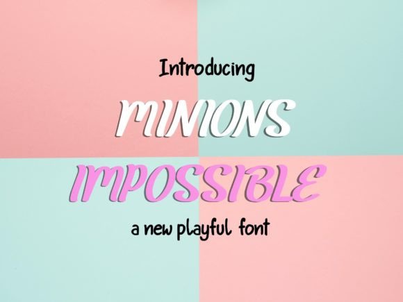 Minions Impossible Font Poster 1