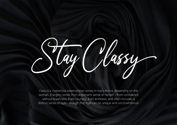 Mirabella Modern Signature Font Poster 10