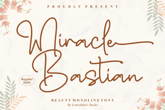 Miracle Bastian Font Miracle Bastian Font Poster 1