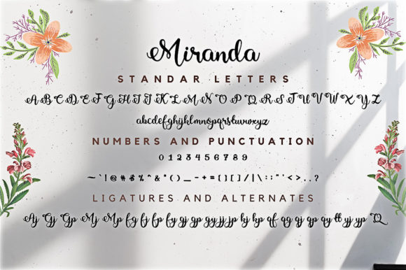 Miranda Font Poster 8