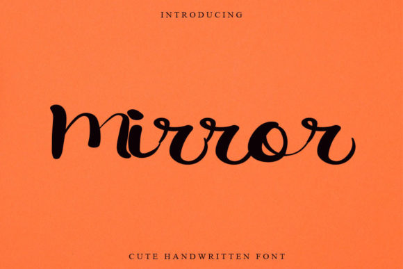 Mirror Font Poster 1