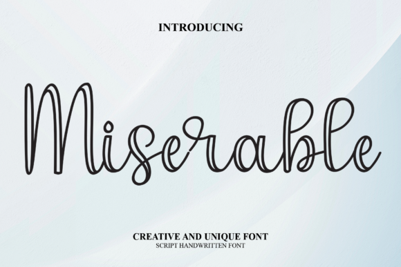 Miserable Font Poster 1