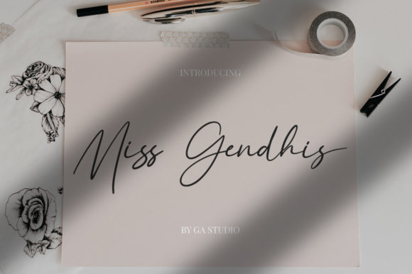 Miss Gendhis Font Poster 1