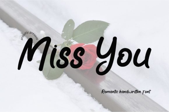 Miss You Font Poster 1