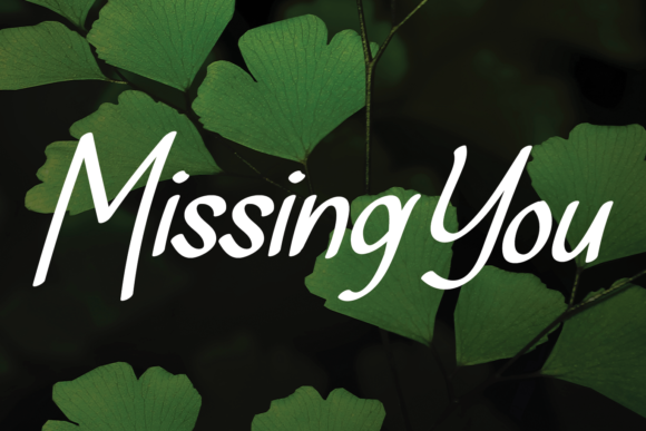 Missing You Font Poster 1