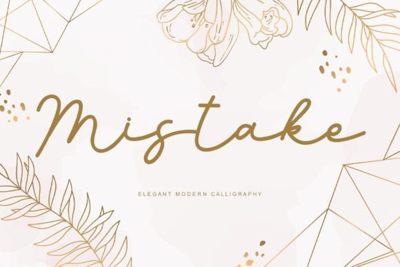 Mistake Font Poster 1