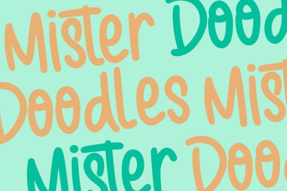 Mister Beeps Handwritten Font Font Poster 3