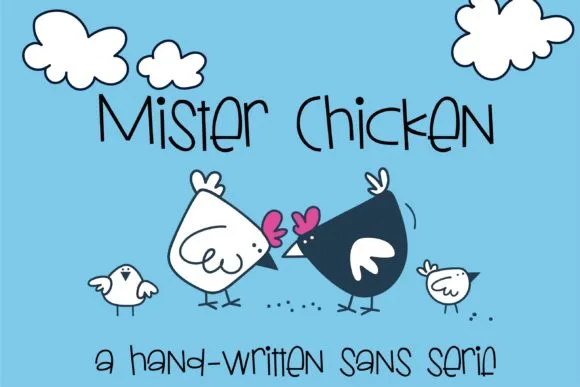Mister Chicken Font Poster 1