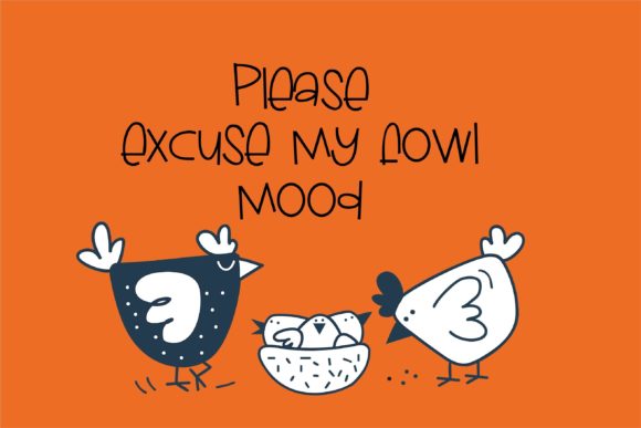 Mister Chicken Font Poster 7