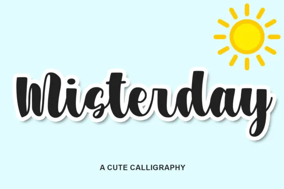 Misterday Font Misterday Font Poster 1