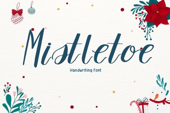 Mistletoe Font Poster 1