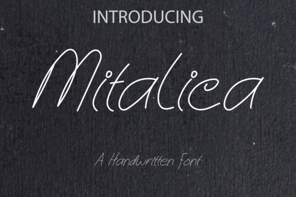 Mitalica Font Poster 2