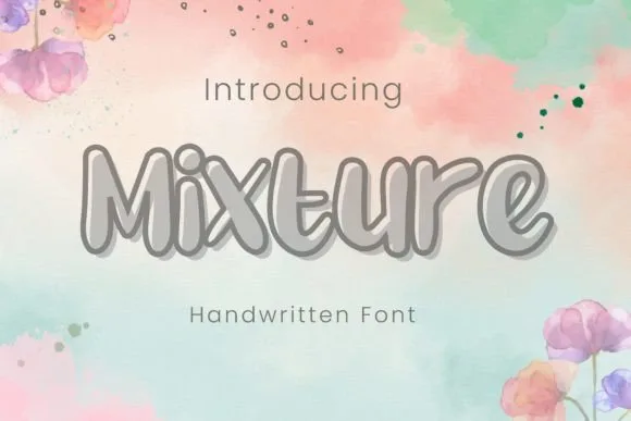 Mixture Font Poster 1