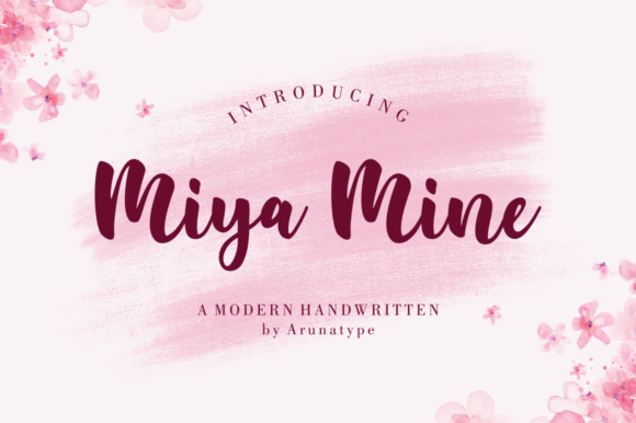 Miya Mine Font Poster 1