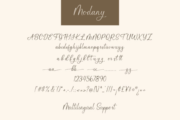 Modany Font Poster 7