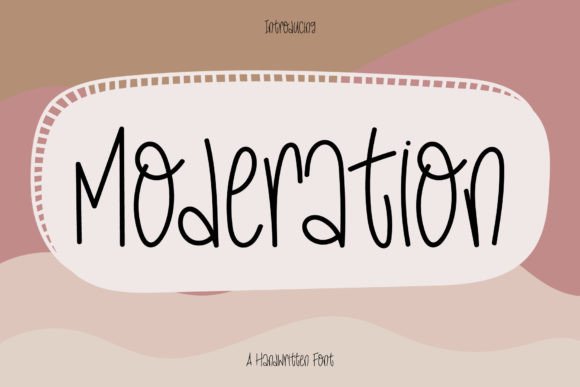 Moderation Font Poster 1
