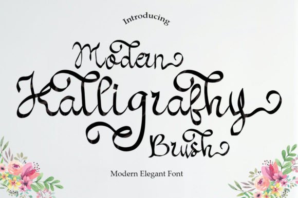 Modern Kalligraphy Brush Font Poster 1